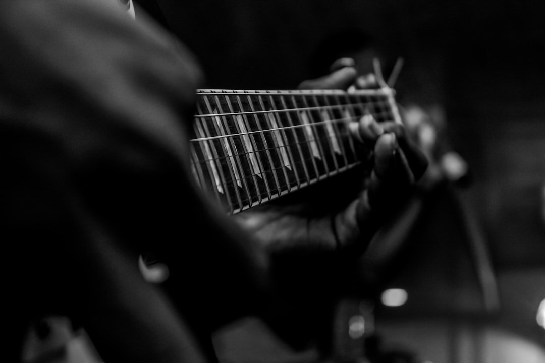 musician playing guitar